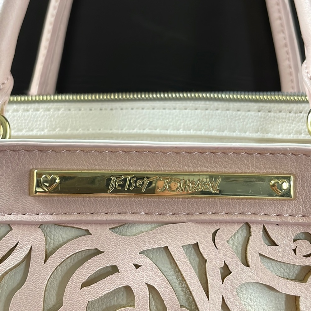 Betsey Johnson Floral Satchel Bag - Die Cut Rose - Picture 6 of 6